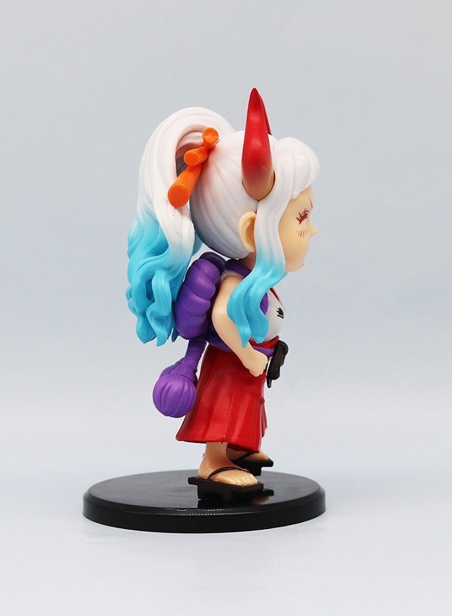 One Piece Yamato Sitting Q Version Fashion GK Handmade Figurine Model Car Decoration - Image 3